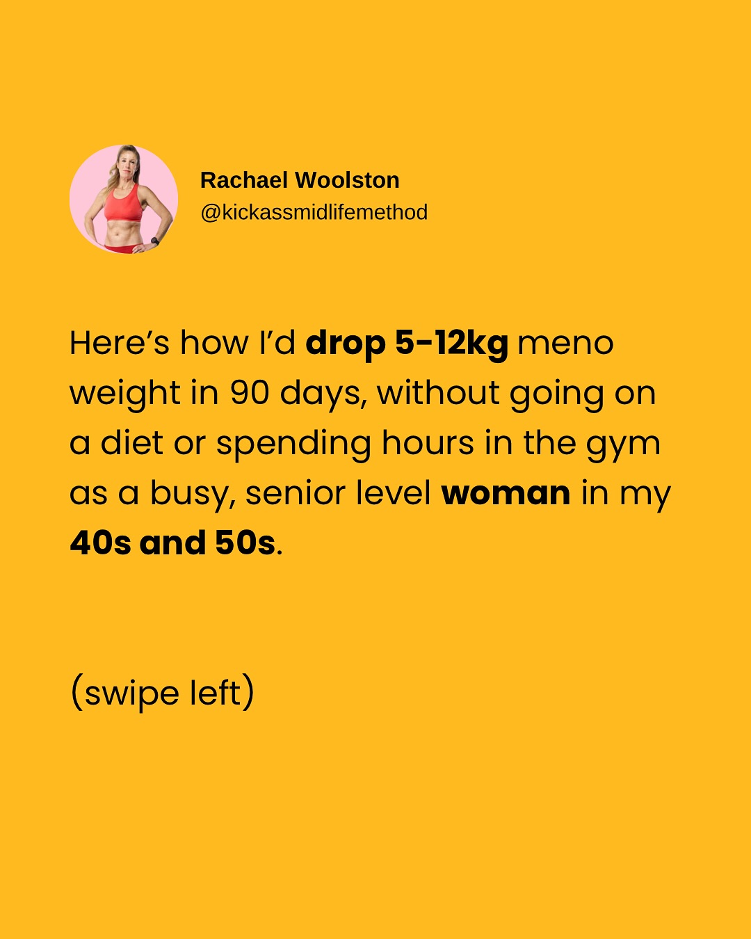Kickasswomen Facebook ad: Follow me @kickassmidlifemethod for more simple, honest…