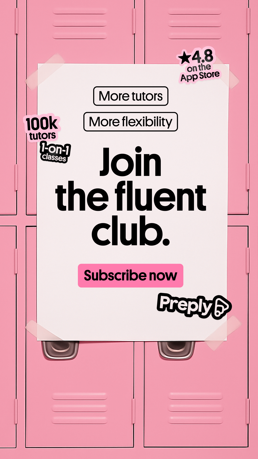 Preply Facebook ad