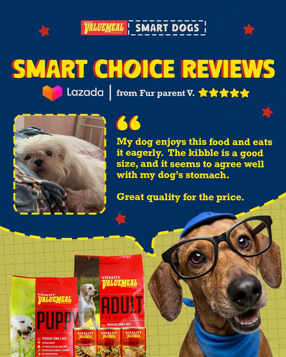 ValueMeal Dog Food Ph Facebook ad: When your furbaby enjoys every bite, you know…