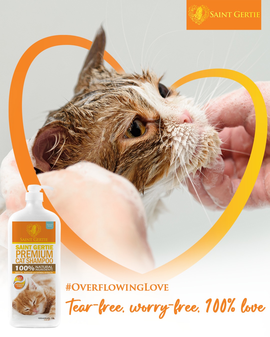 Saint Gertie Premium Cat Shampoo Facebook ad