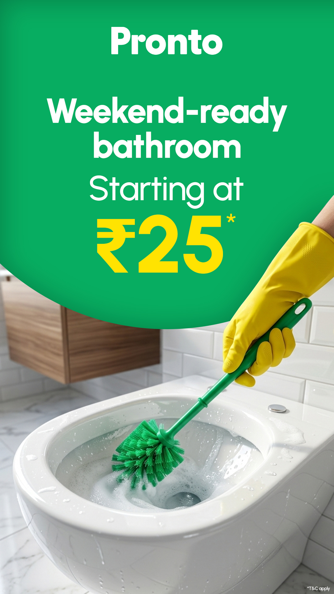Pronto - India's 10 Minute Home Services App Facebook ad