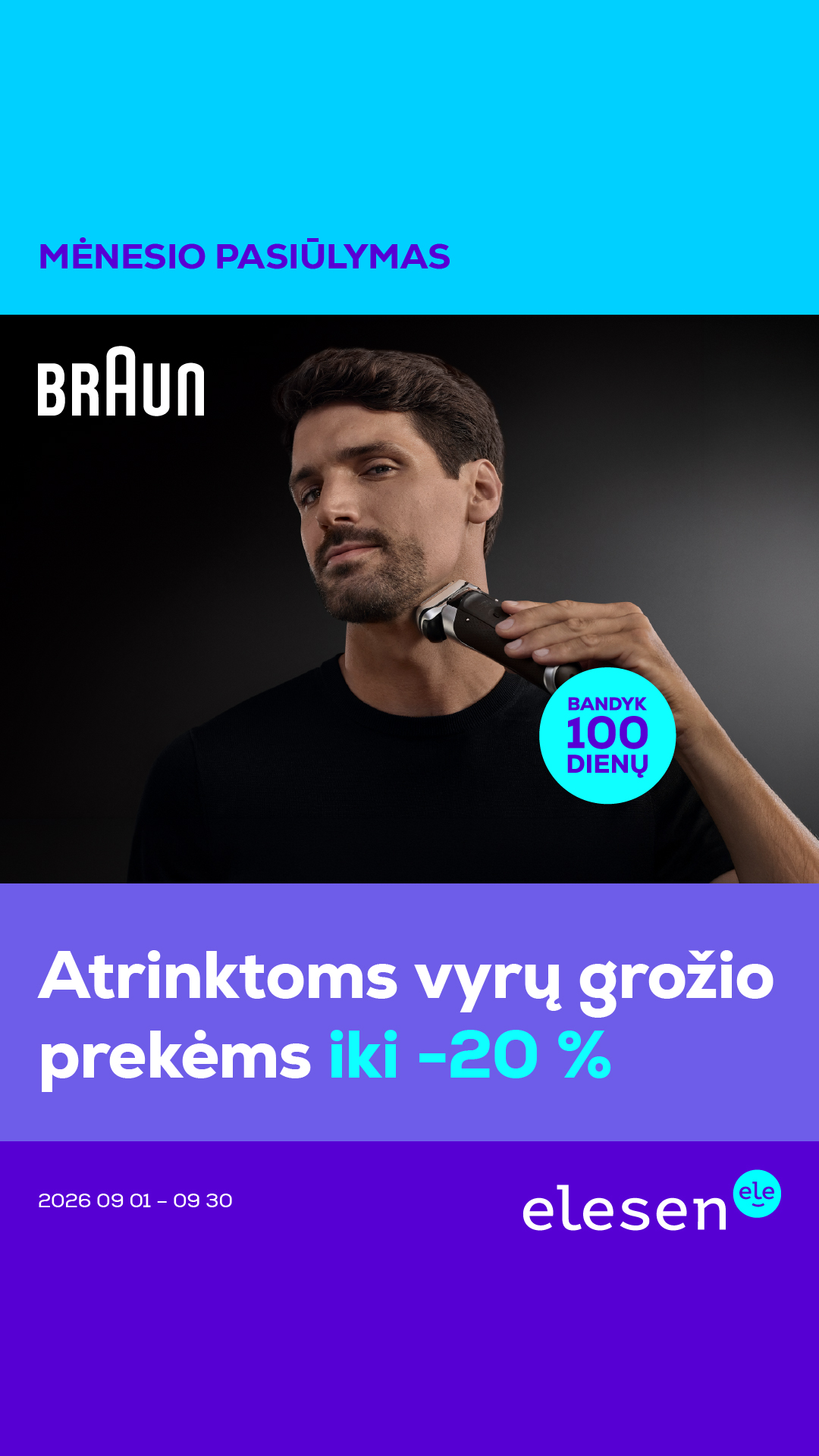 Elesen Facebook ad: Atsinaujink savo rutiną