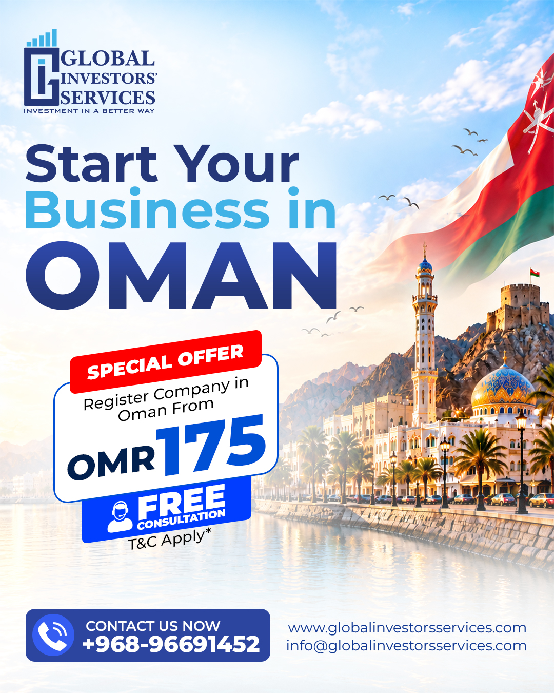 Global Investors Services Facebook ad: Limited-time offer!