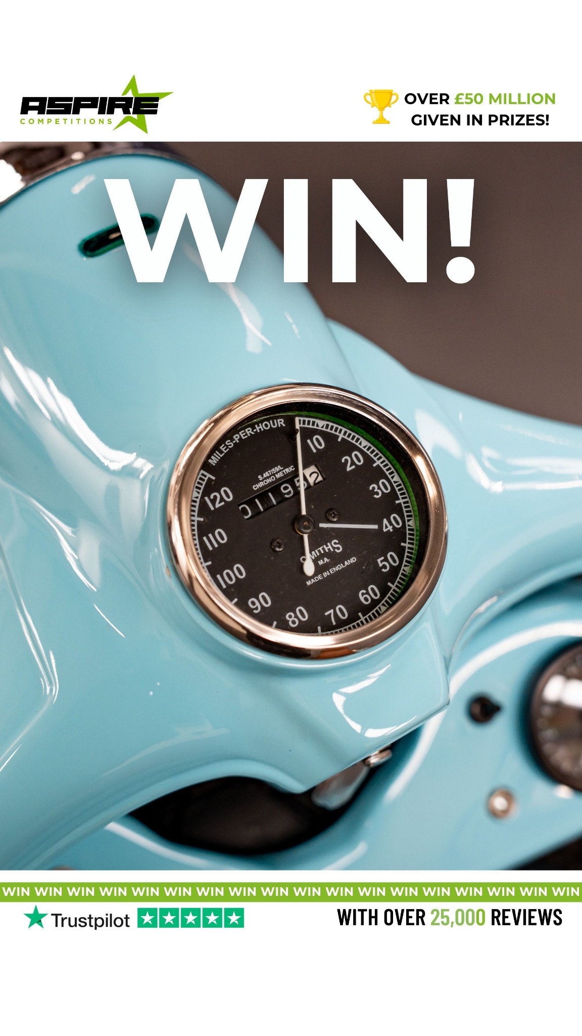 Aspire Competitions Ltd Facebook ad