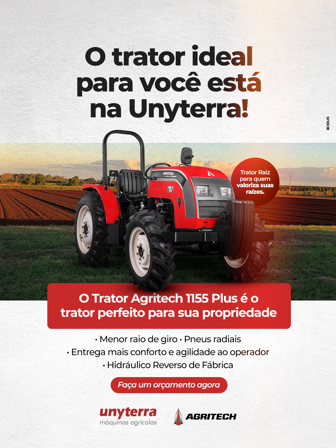 Unyterra - Máquinas Agrícolas Facebook ad from Jan 14, 2026
