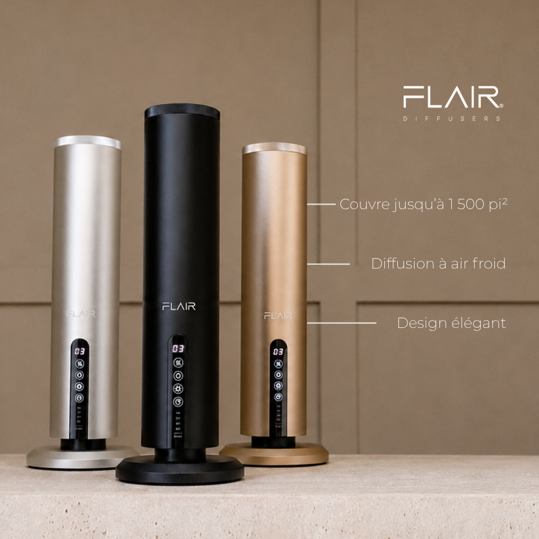 Flair Diffusers Facebook ad from Aug 10, 2026