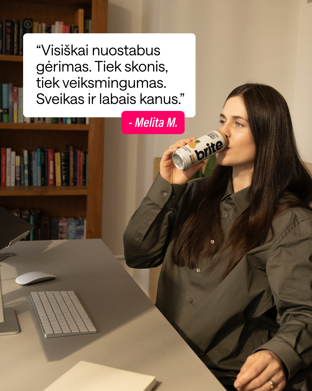 Brite Facebook ad: Geriau nei kava. Sveikiau nei energiniai.