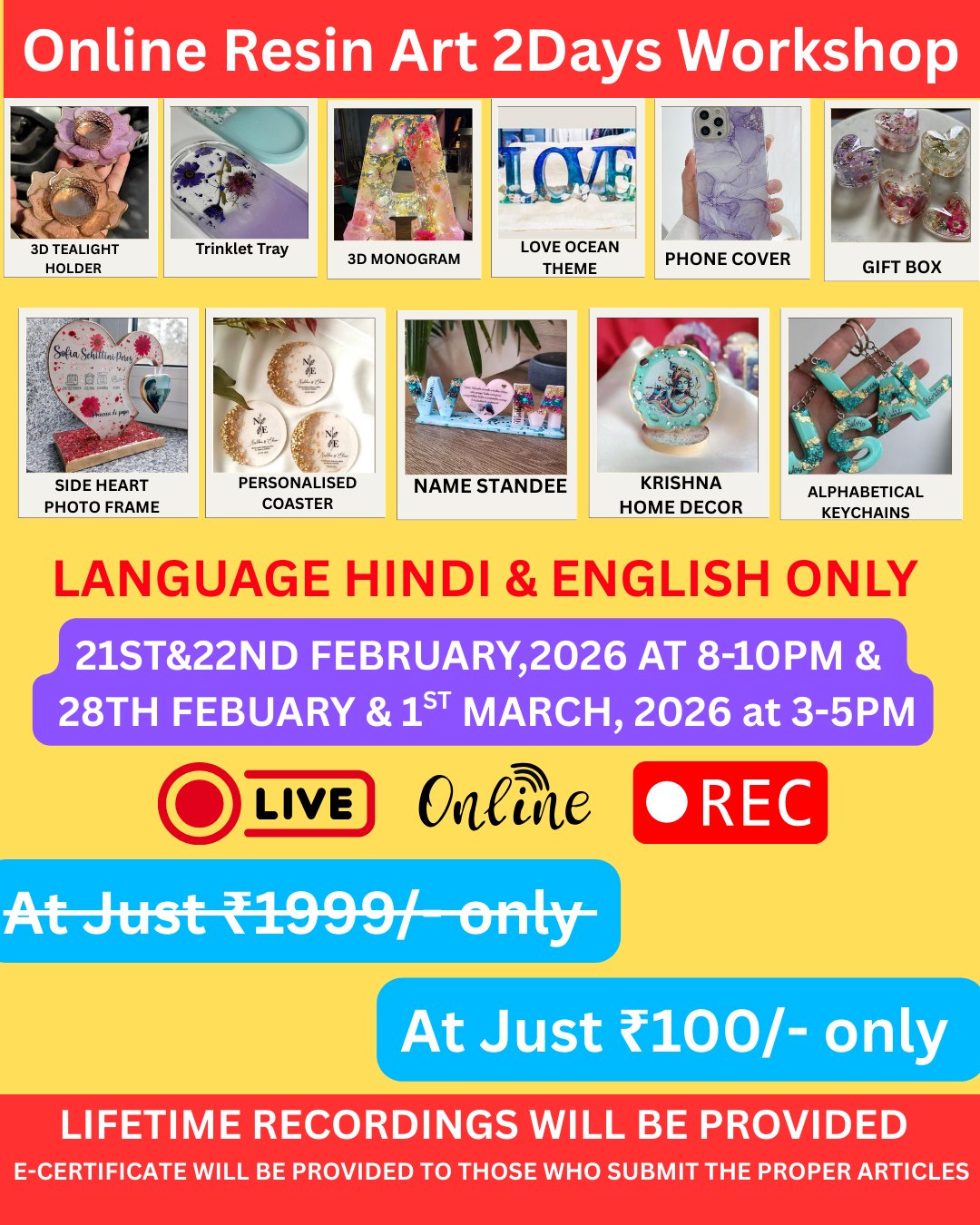 Creative Artistic Society Facebook ad