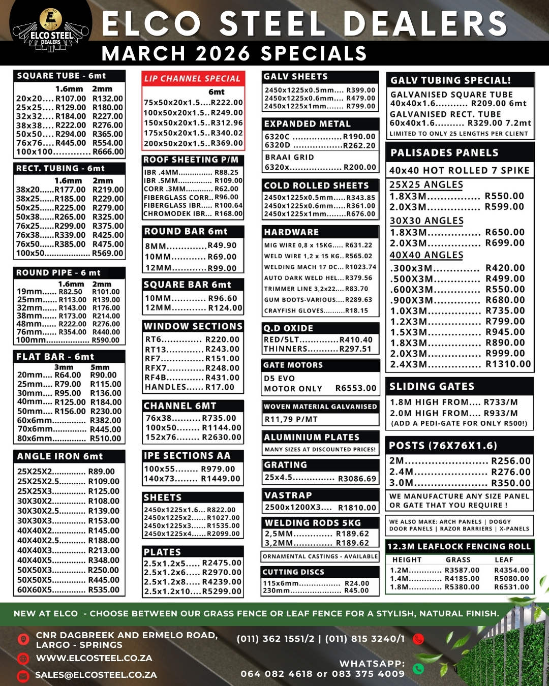 Elco Steel Dealers Facebook ad