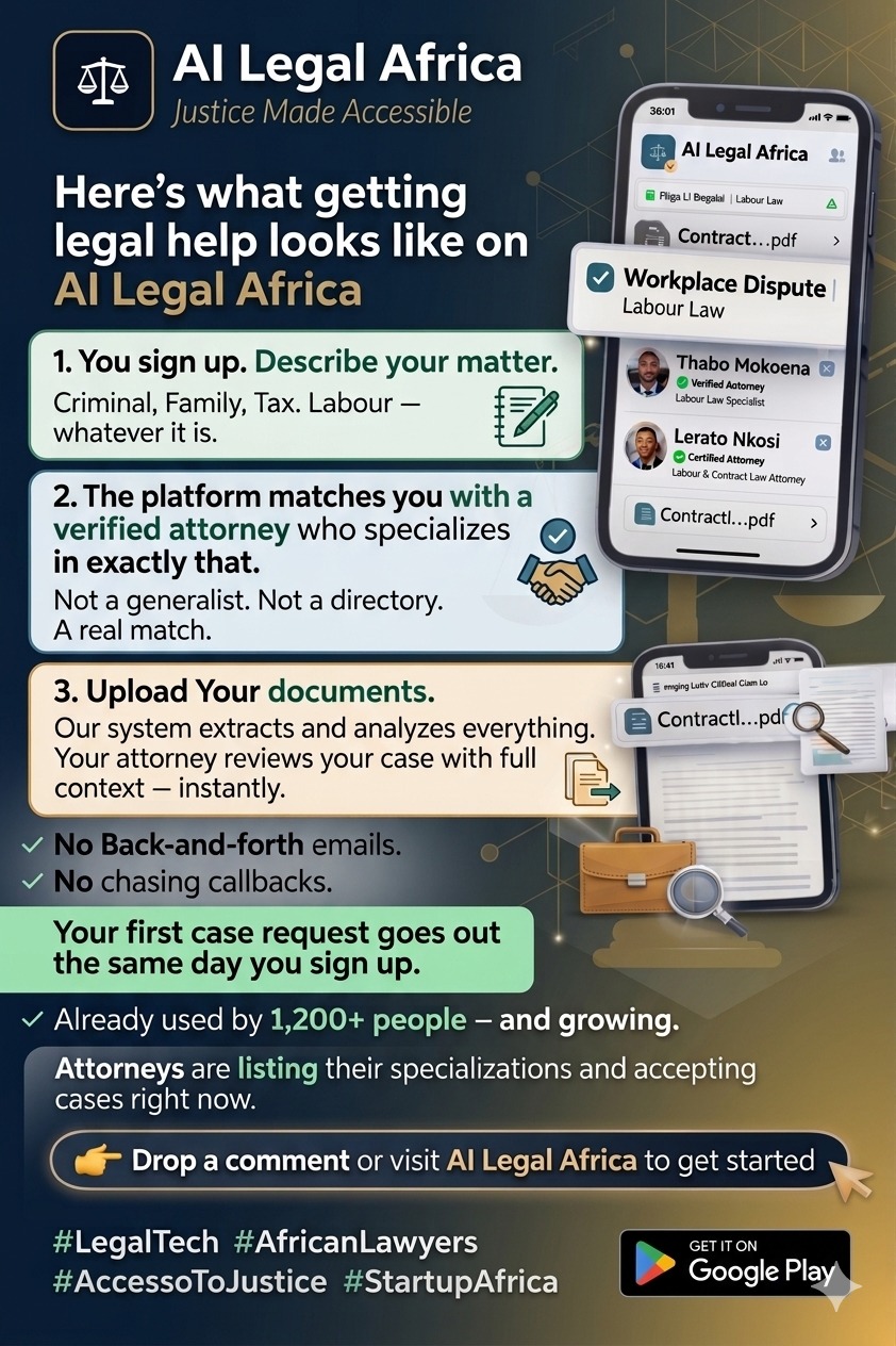 Ai Legal Africa Facebook ad from May 3, 2026