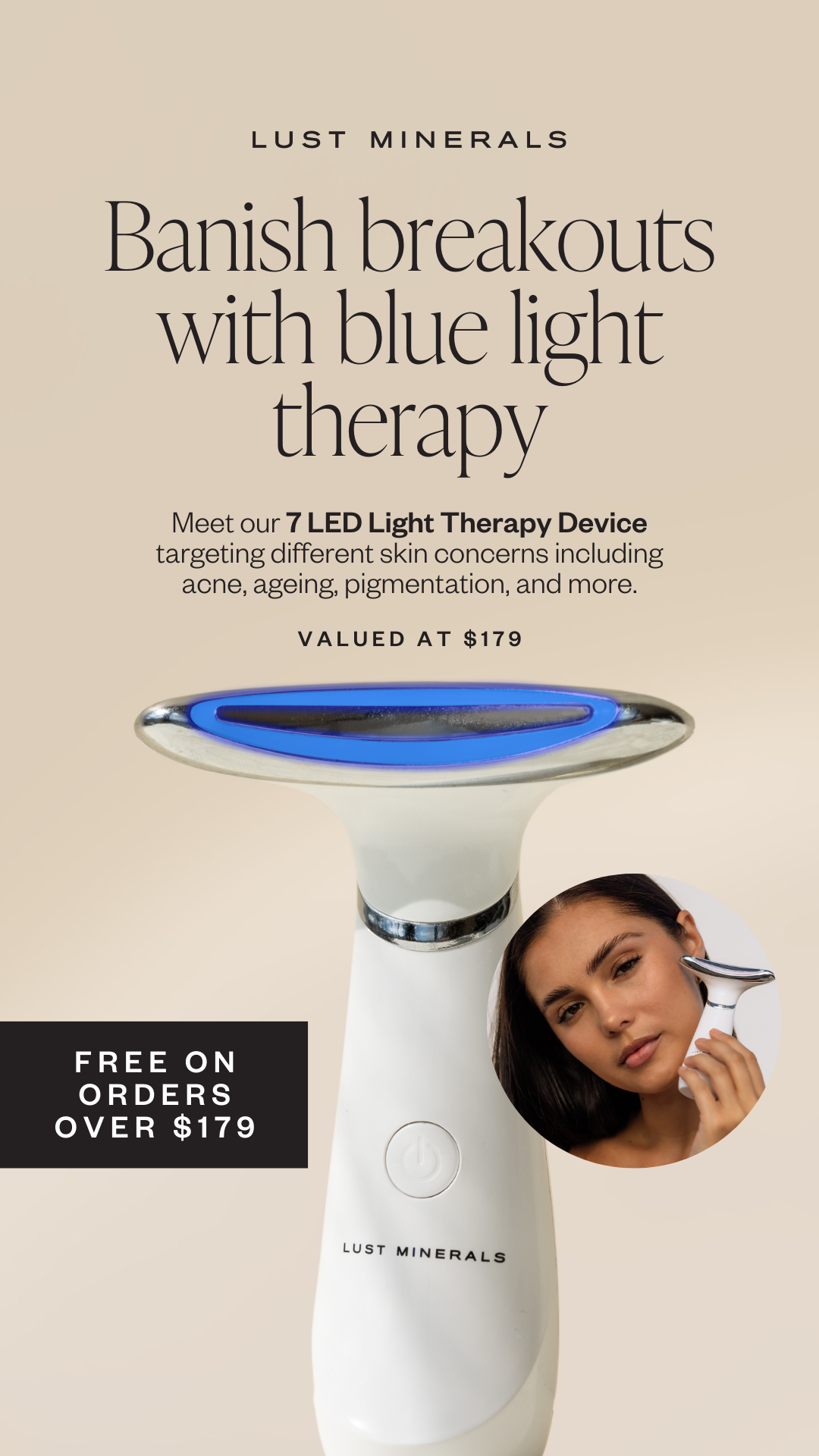 Lust Minerals Facebook ad