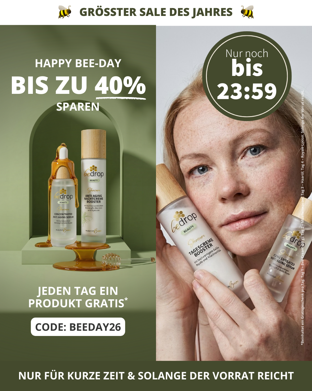 Bedrop #natürlichbiene Facebook ad