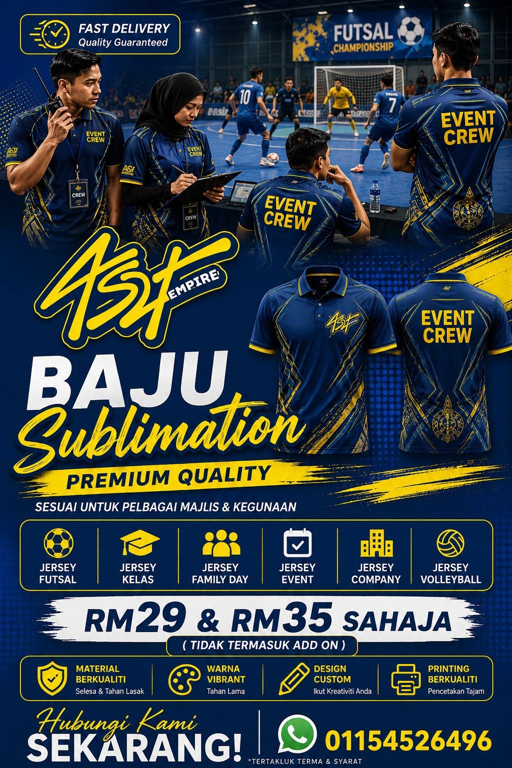 4S2F Empire Facebook ad: NAK BAJU CUSTOM CANTIK, TAK CEPAT LUSUH TAPI…