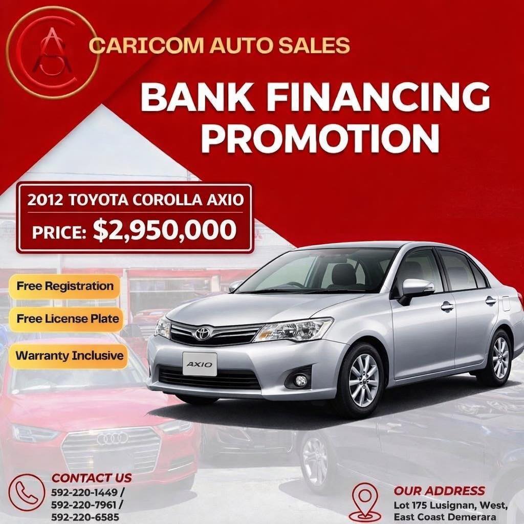 Caricom Auto Sales Facebook ad