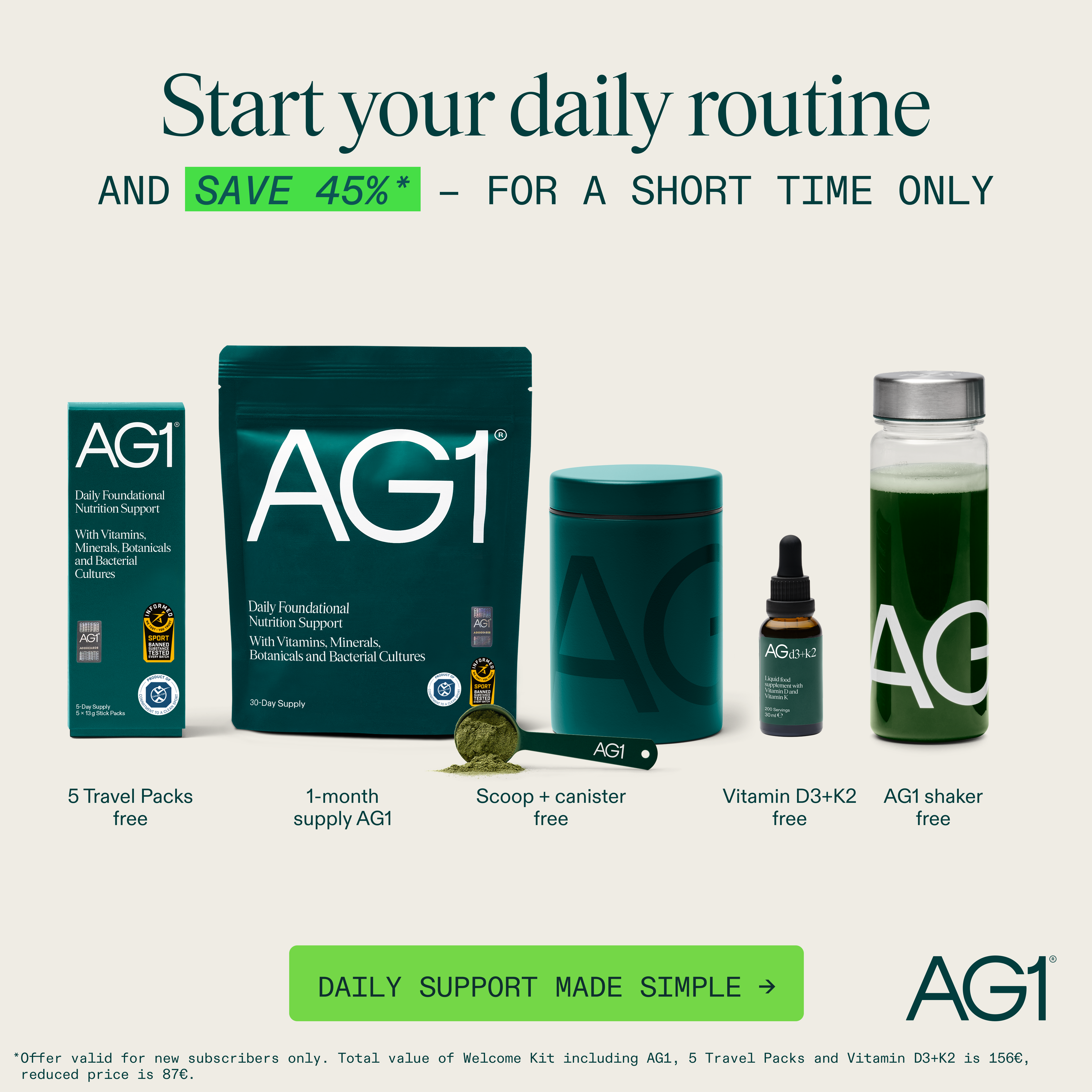 AG1 by Athletic Greens Facebook ad