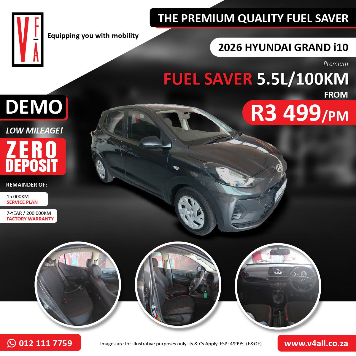Vehicles For All Facebook ad: 2026 Demo Hyundai Grand i10 Premium Awaits You!