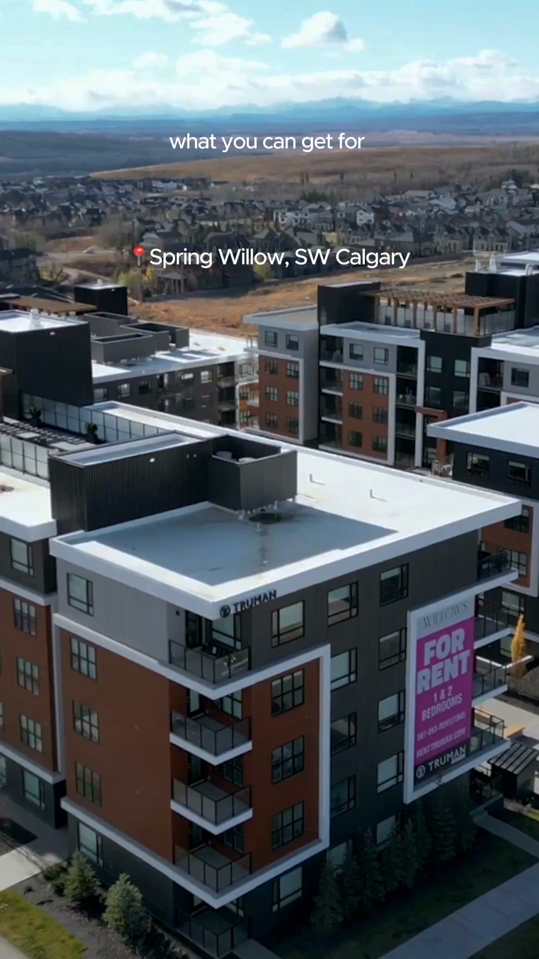 Truman Rentals Facebook ad: Your sweet new spot in SW Calgary 