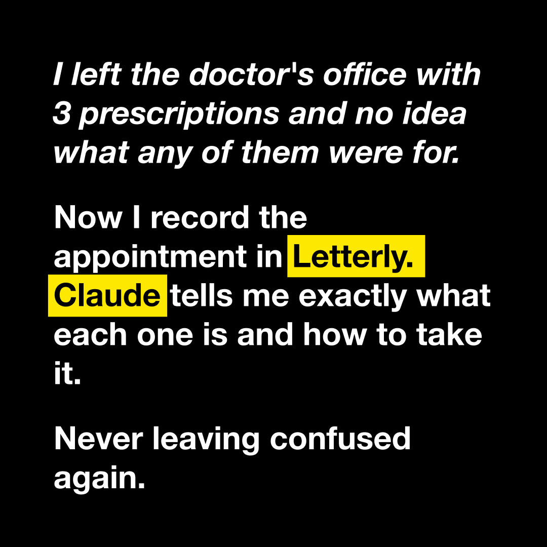 Letterly Facebook ad