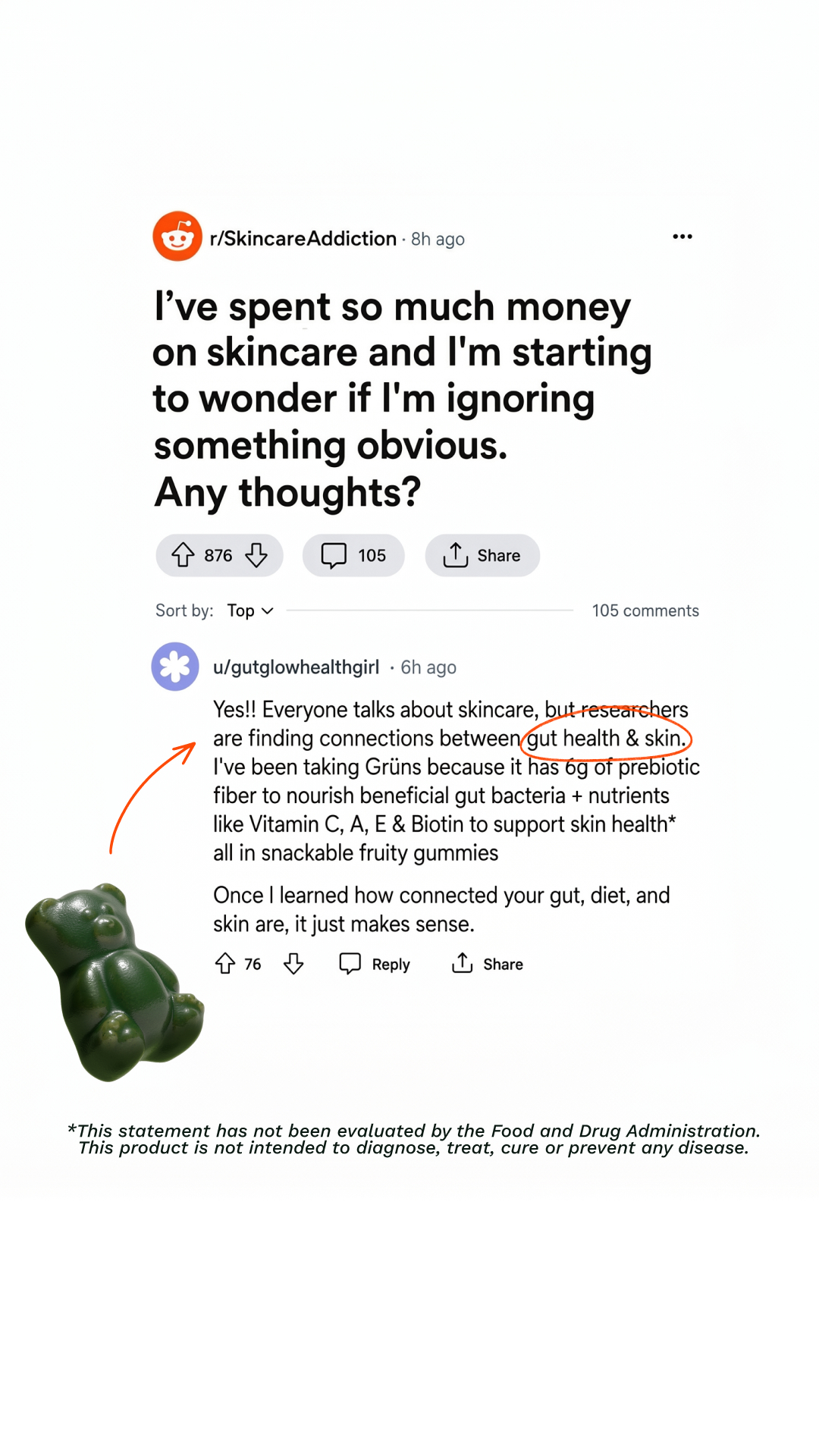 Grüns Facebook ad