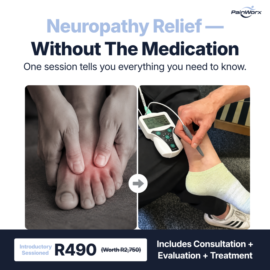 PainWorx Facebook ad: Knee Pain Relief. Without The Surgery.