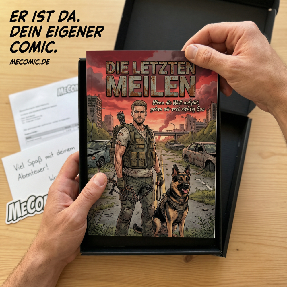 MeComic Facebook ad: Dein eigener Comic wartet auf dich