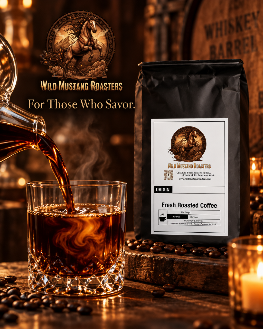 Wild Mustang Roasters Facebook ad
