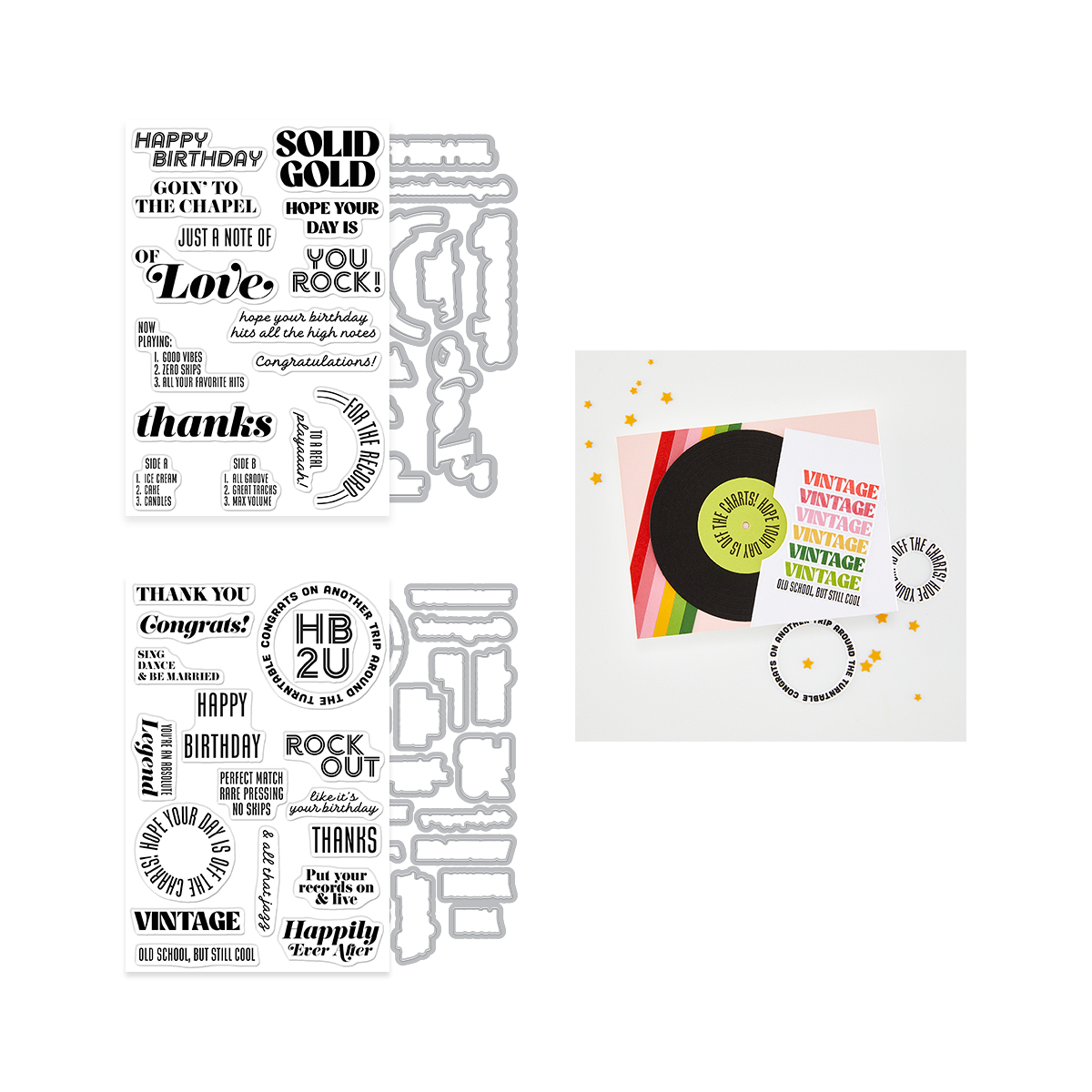 Hero Arts Facebook ad: Bring a little retro record-store charm to your…