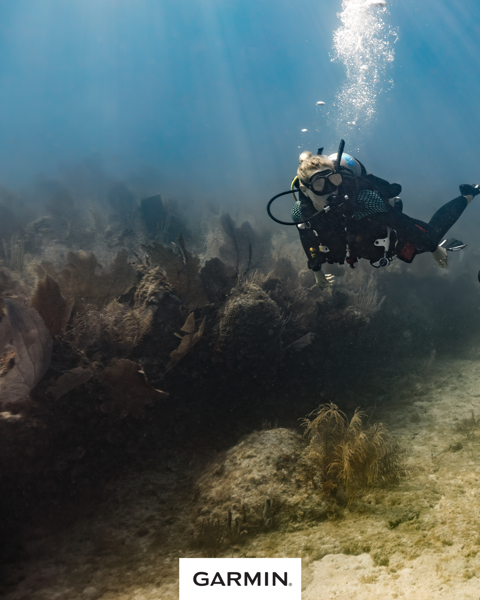 Garmin Marine Facebook ad: For everything above, below and beyond