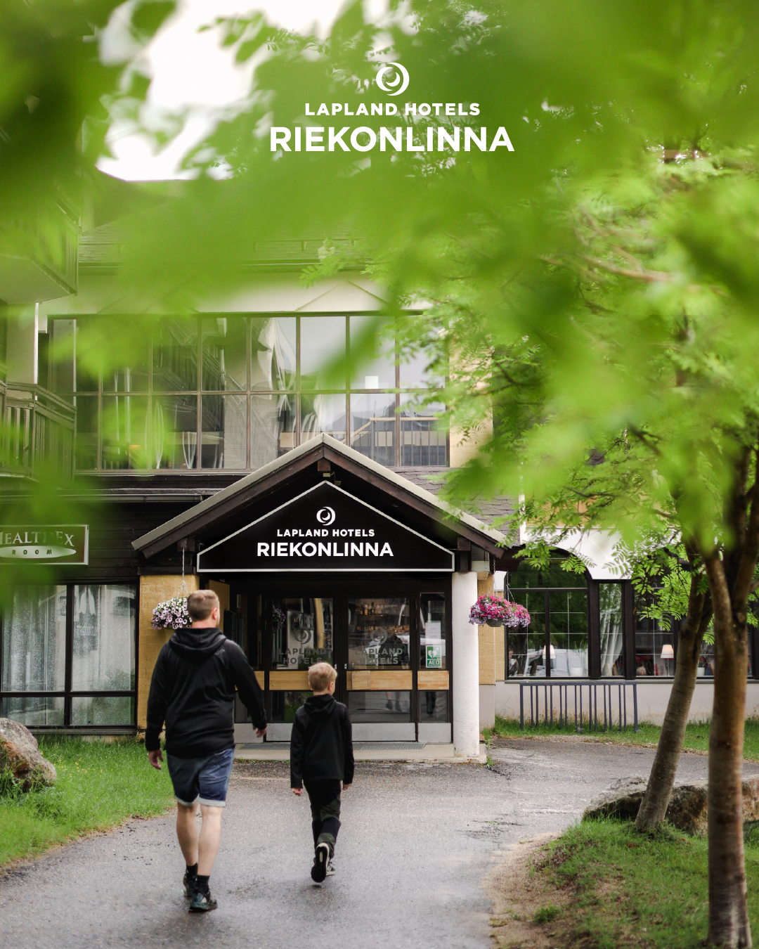 Lapland North Destinations Facebook ad: At Riekonlinna, enjoy summer activities, restful nights…