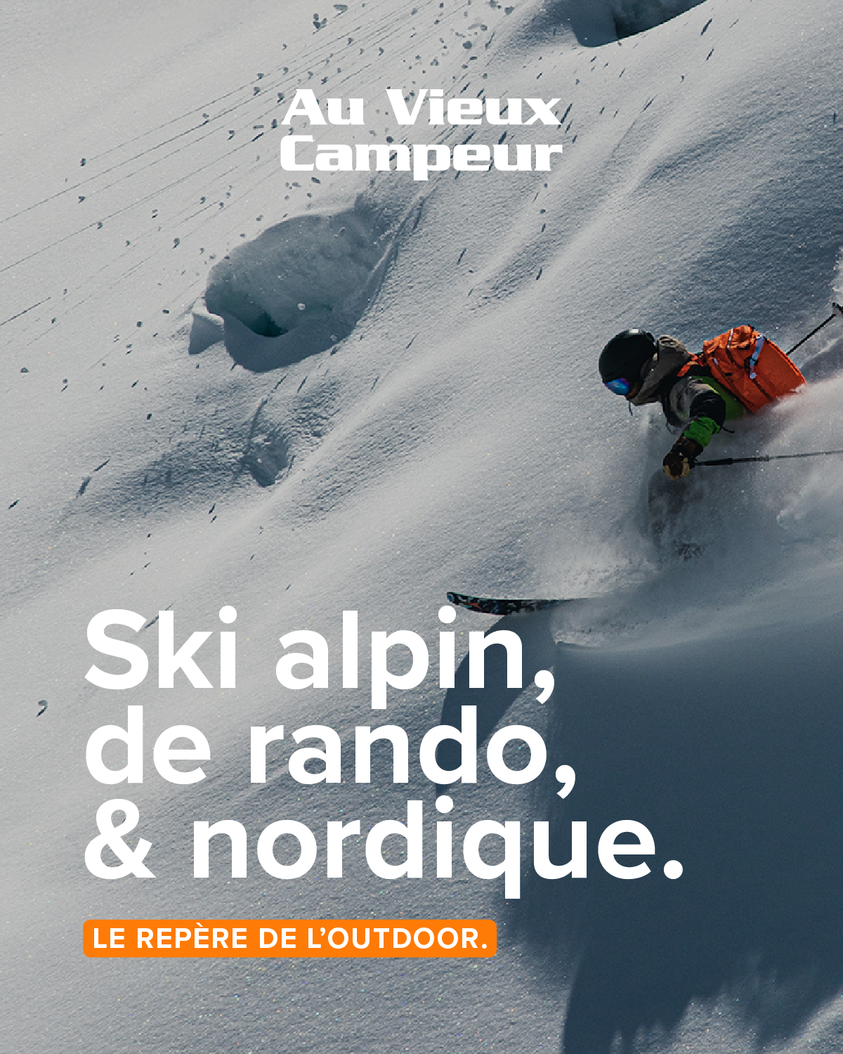 Au Vieux Campeur Facebook ad: Montagne, forêt, mer, falaise ou ciel… Quel est…