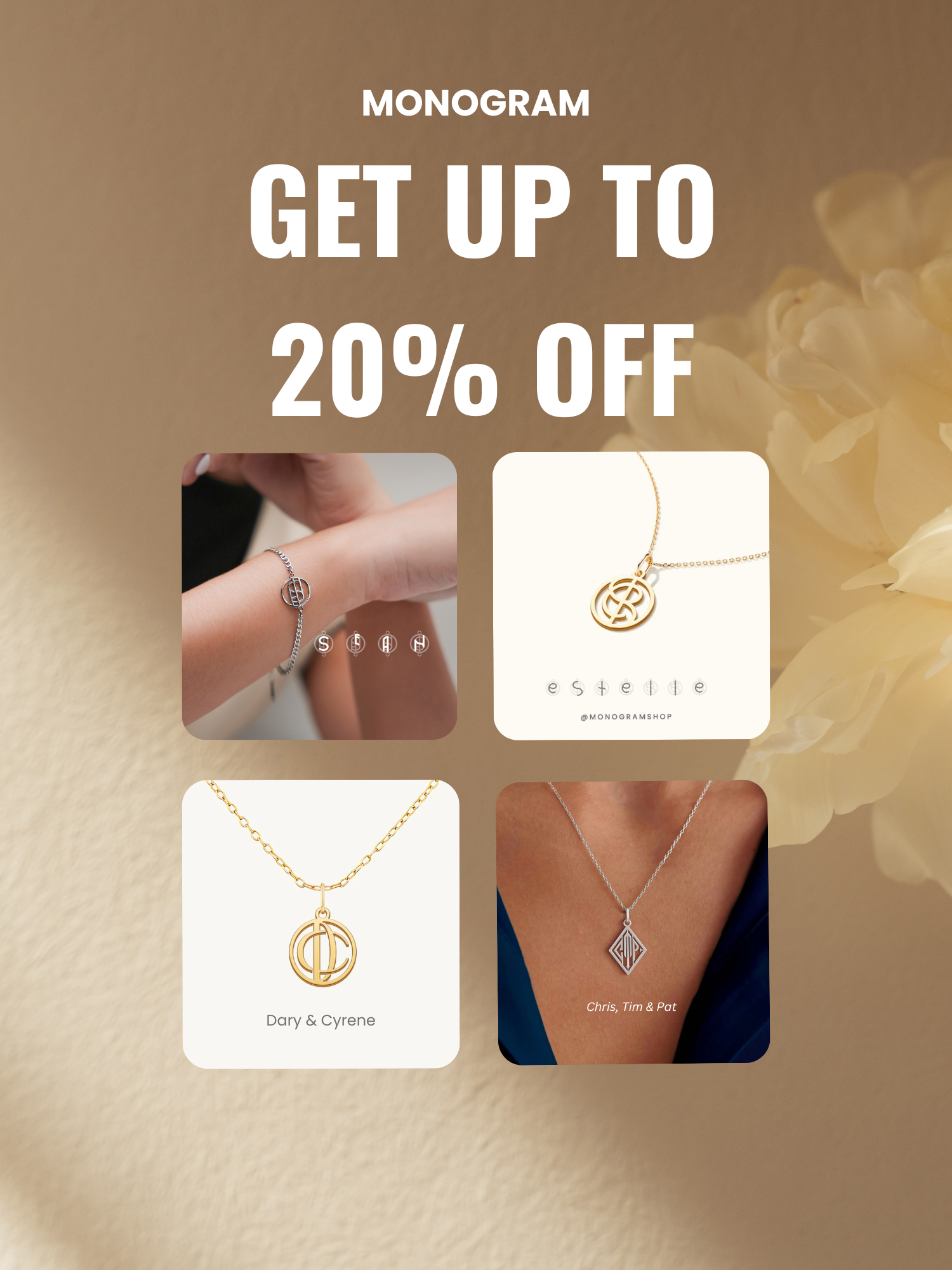 Monogram Facebook ad