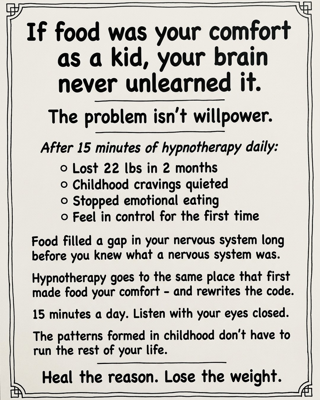 Hypnozio: power of hypnotherapy Facebook ad