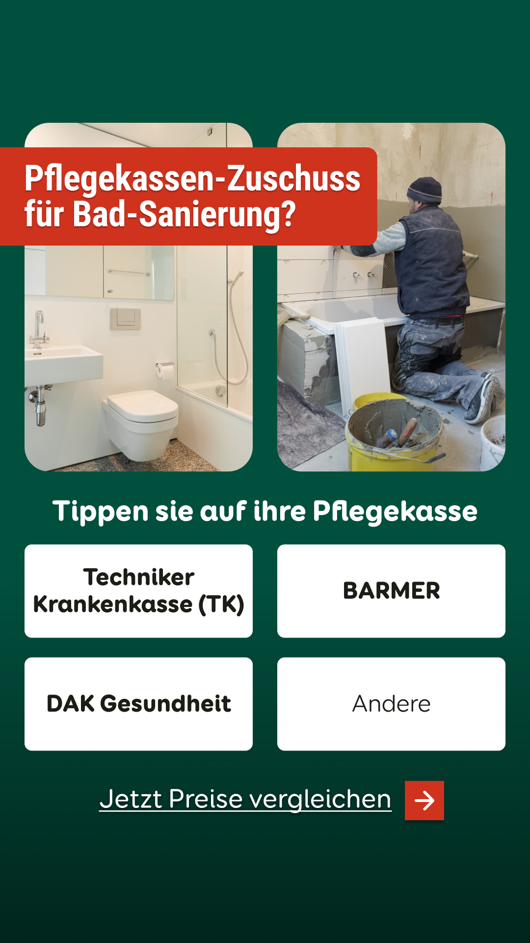 Aroundhome - Badezimmer Facebook ad from Apr 8, 2026