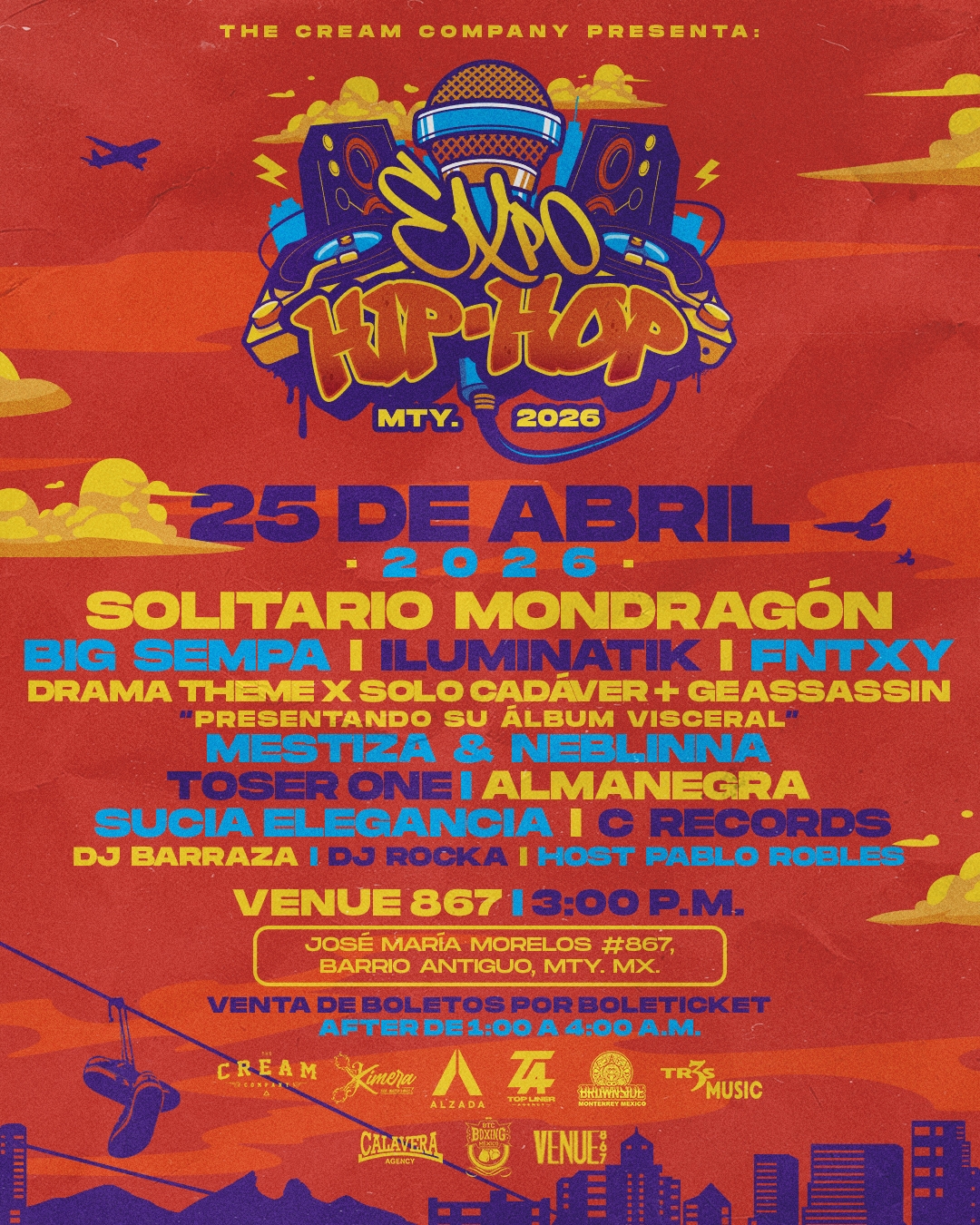 The Cream Company Facebook ad: Lo mejor del hip hop en un solo…