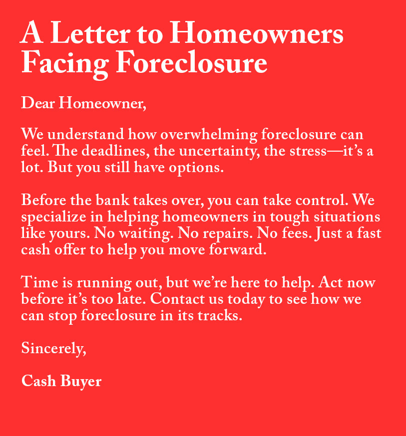 Prime Partner HomeBuyers Facebook ad: Distressed Property? We buy fast