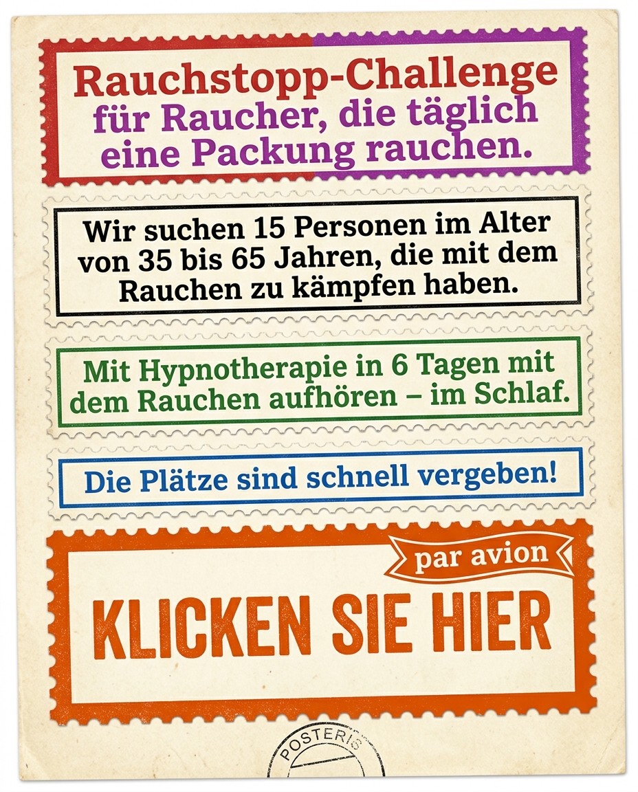 Hypnozio: power of hypnotherapy Facebook ad: Raucherentwöhnung auf eine Weise, die sich tatsächlich…