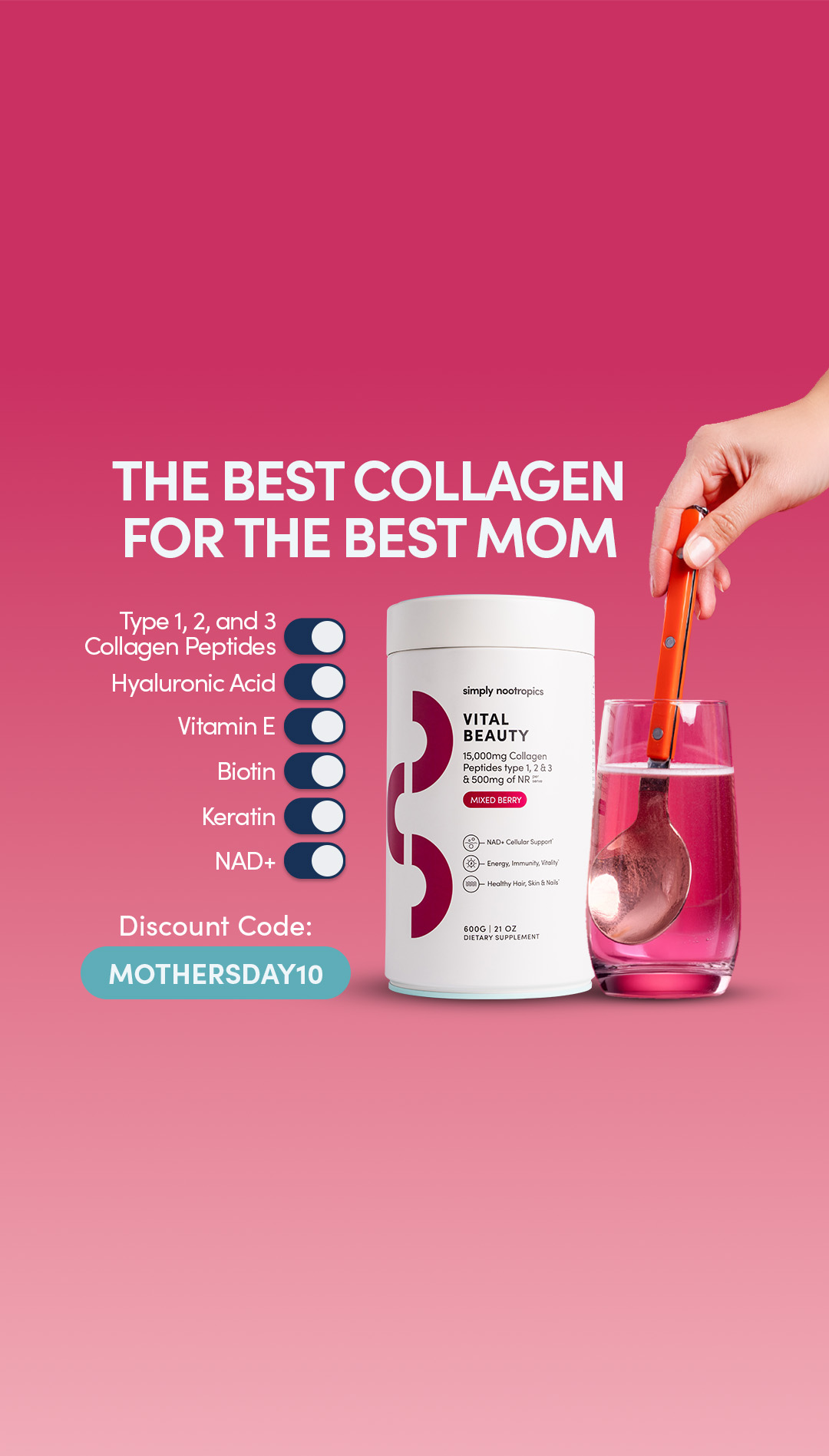 Simply Nootropics Facebook ad