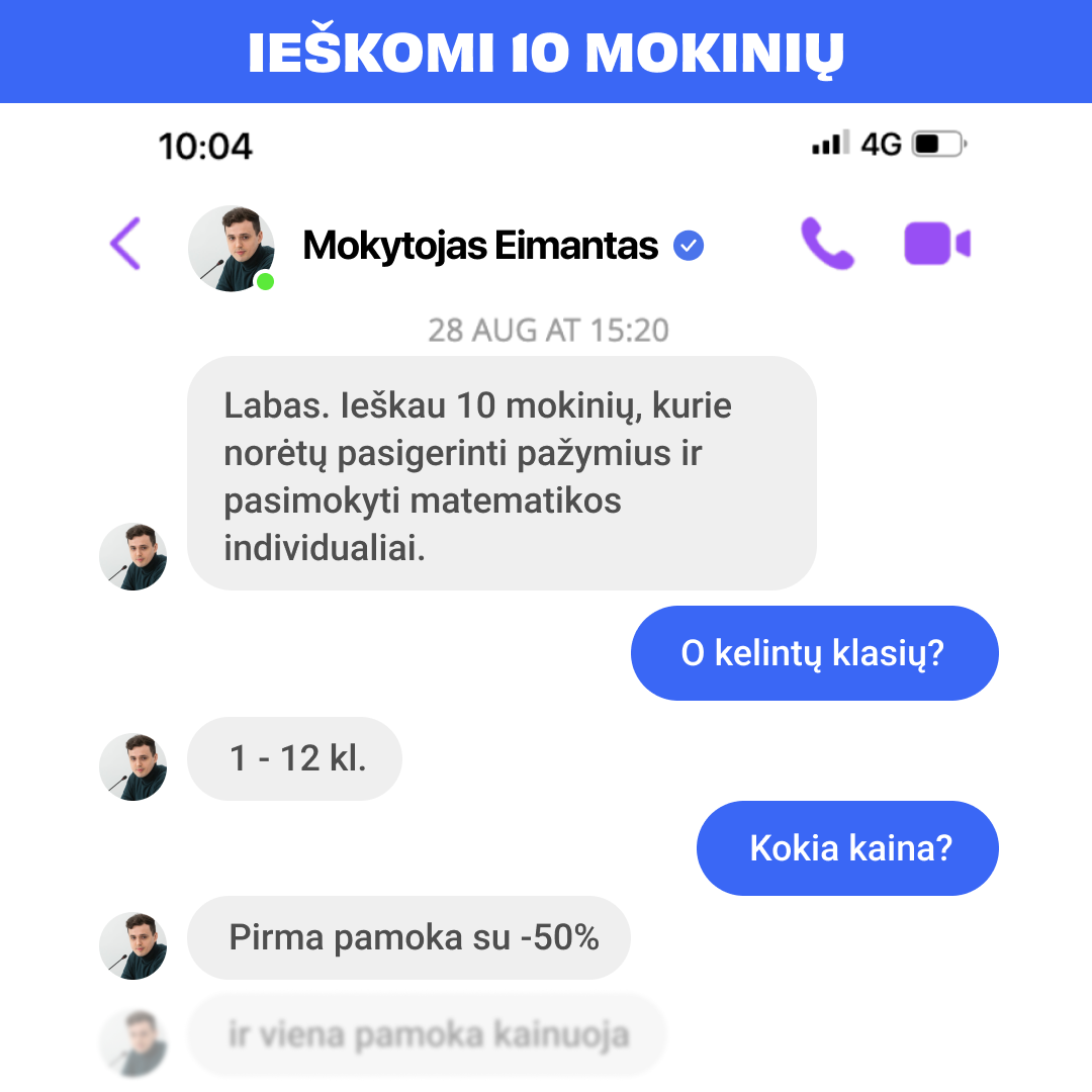 Mokytojas Eimantas Facebook ad