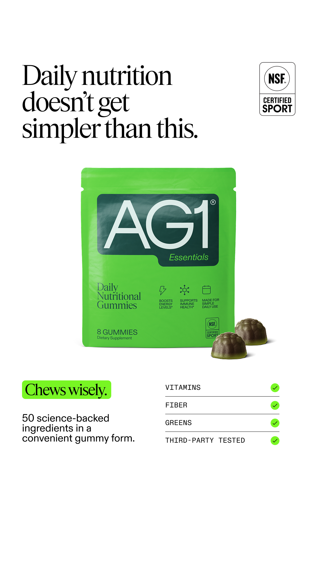 AG1 by Athletic Greens Facebook ad