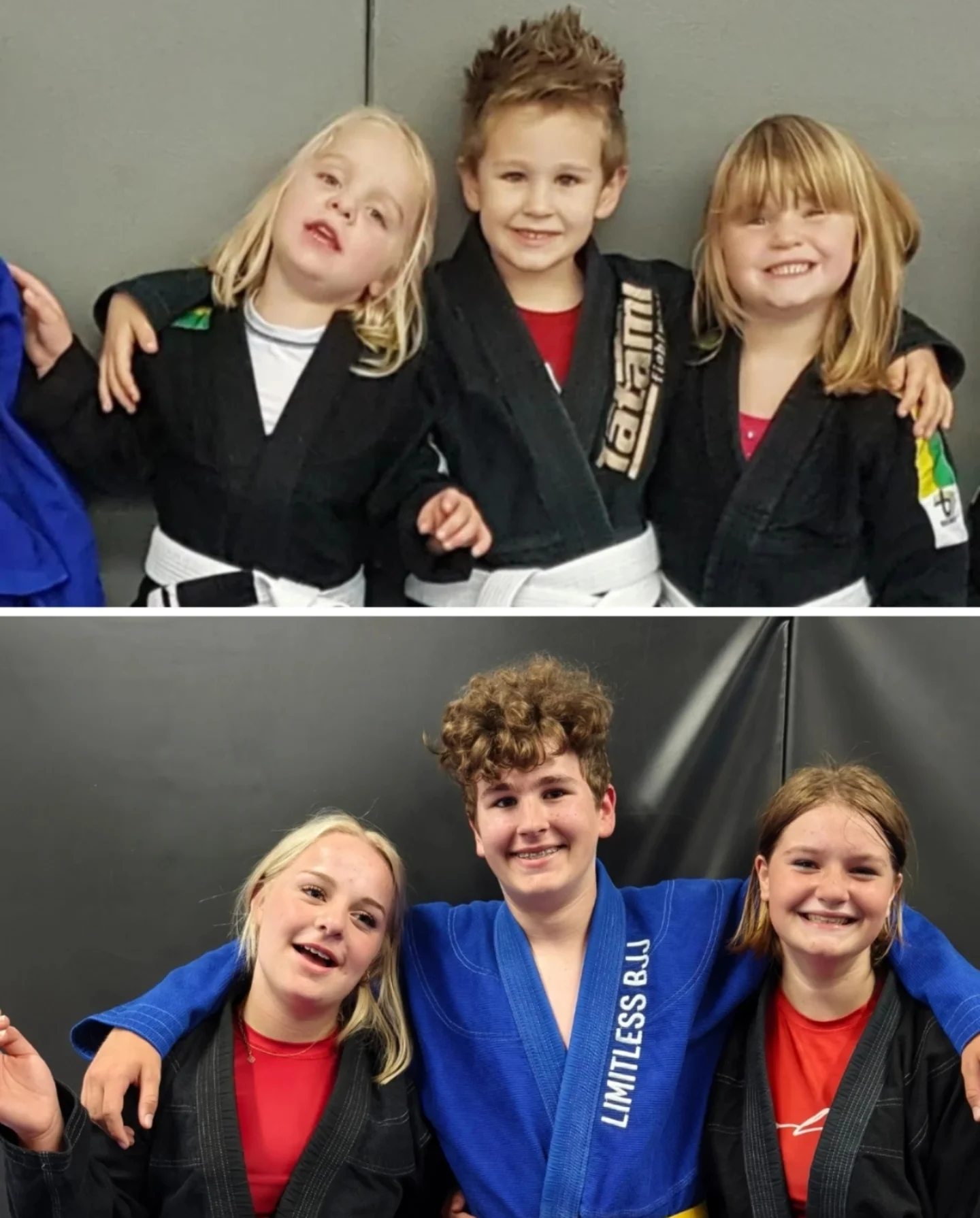 Limitless Brazilian Jiujitsu & Kickboxing Facebook ad: Train together, grow up together, and improve together…