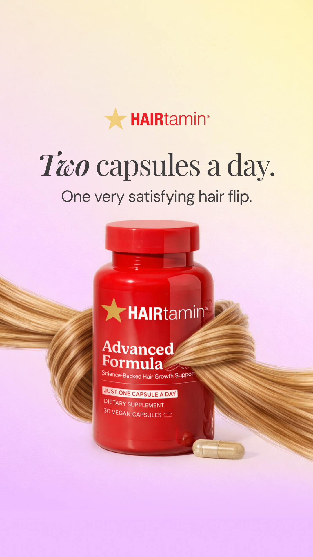 HAIRtamin Facebook ad