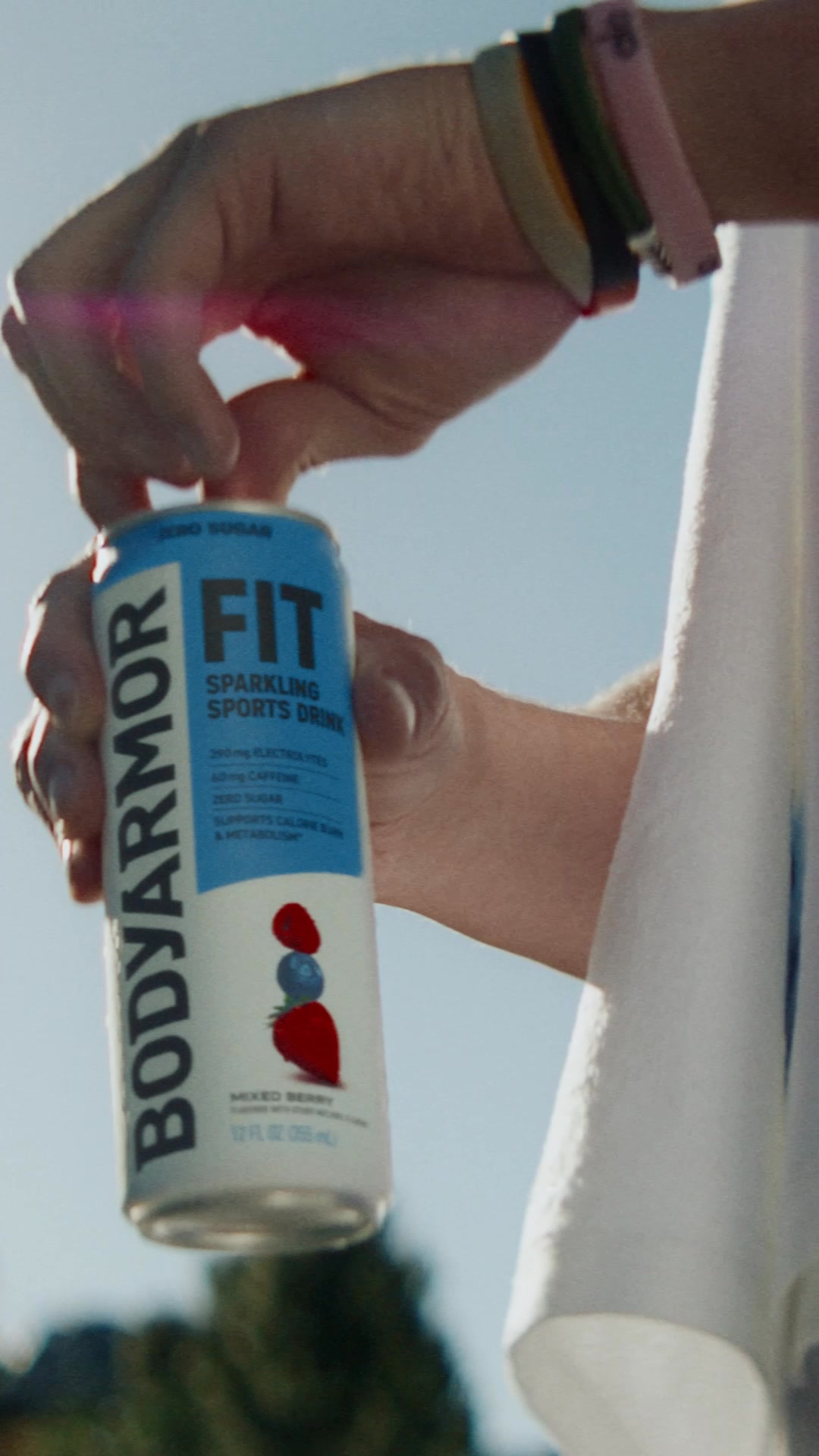 BODYARMOR Facebook ad: Fitness Never Rests.