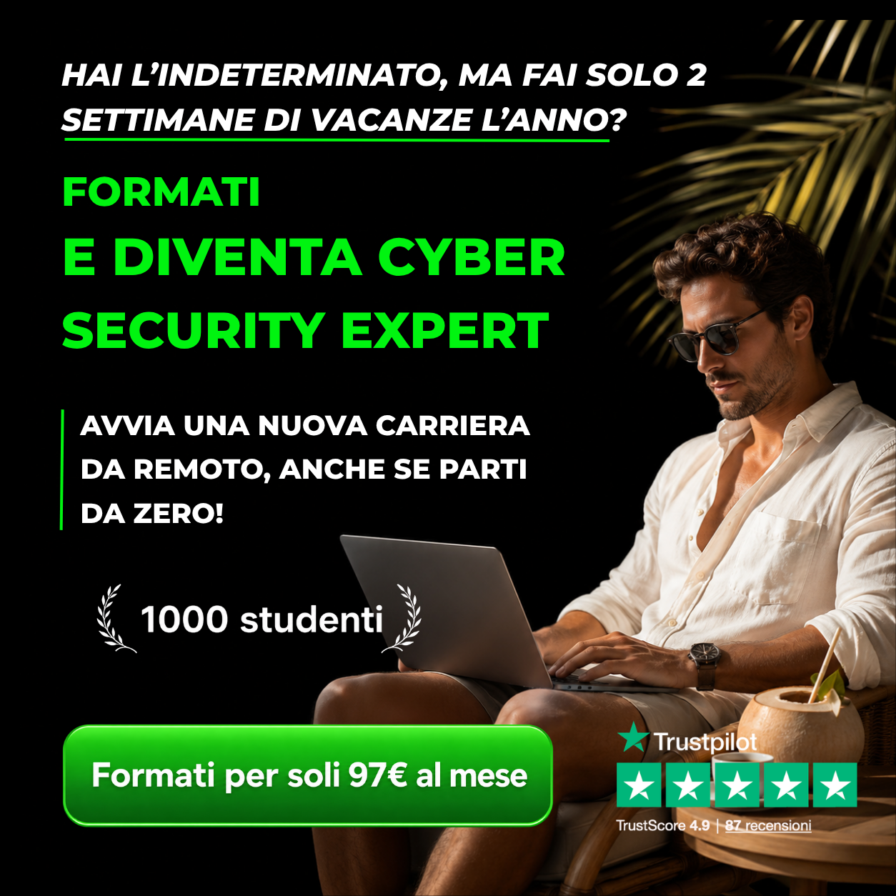 Visione Academy Facebook ad: Formazione Informatica Online