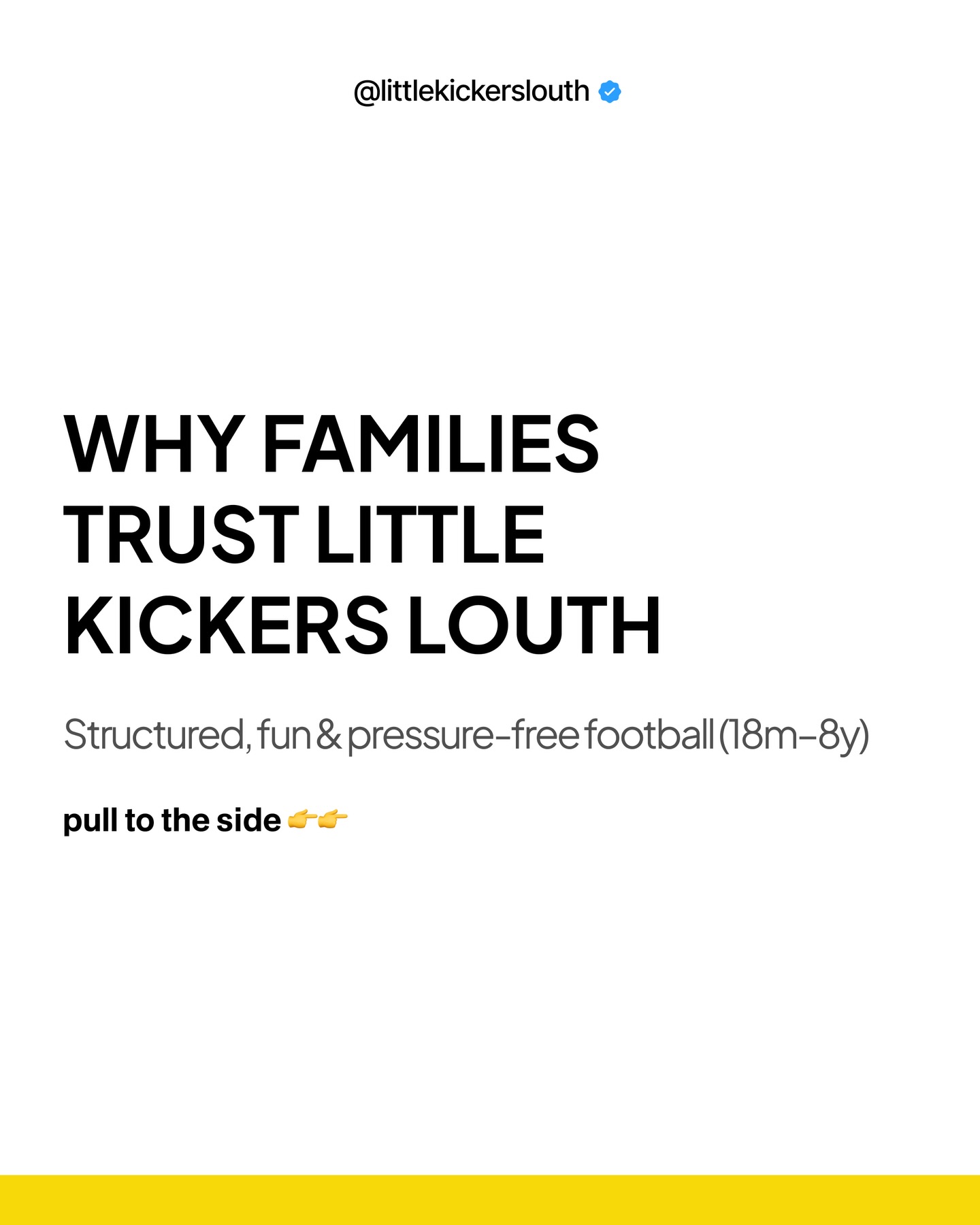 Little Kickers Louth Facebook ad