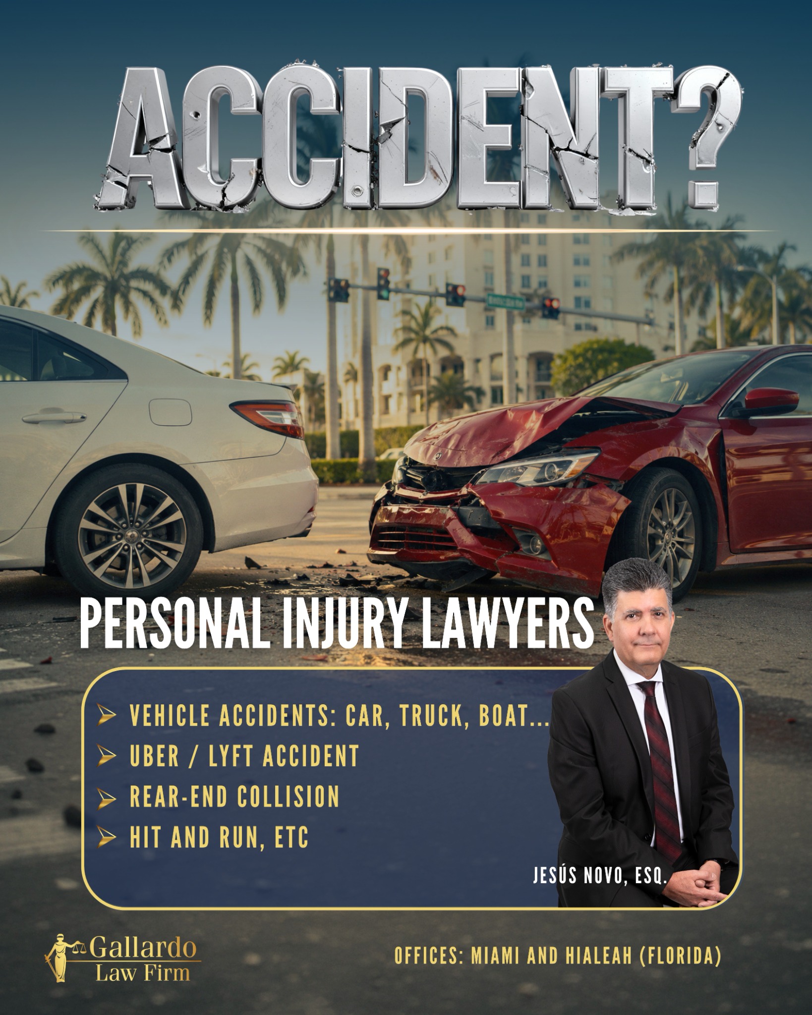 Gallardo Law Firm Facebook ad
