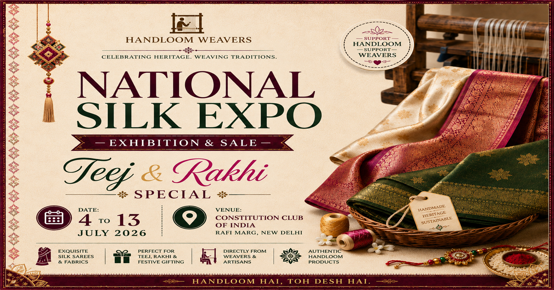 National Silk Expo Facebook ad: National Silk Expo, Delhi Edition