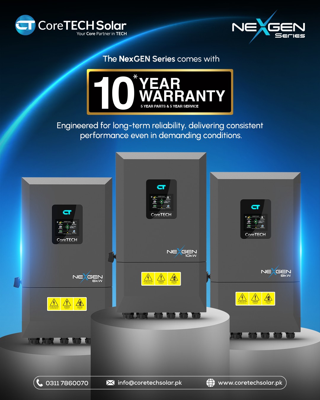 CoreTech Solar Facebook ad: Power you can trust.