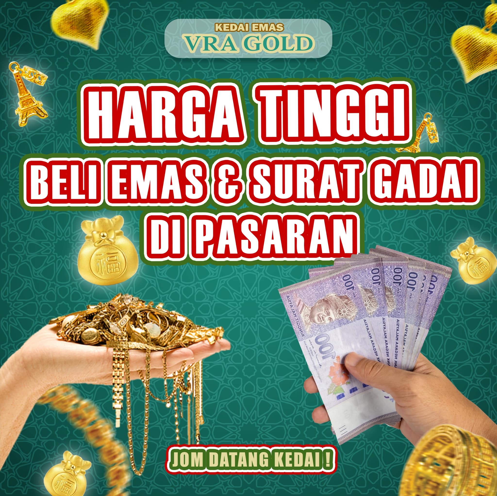 KEDAI EMAS VRA GOLD Facebook ad: KAMU TAHUKAH SURAT PAJAK / EMAS YANG ANDA…