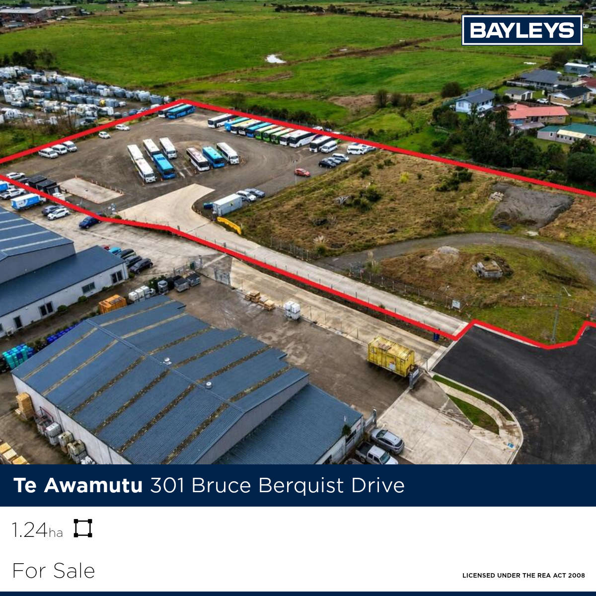 Bayleys Waikato Commercial Facebook ad from Aug 9, 2026