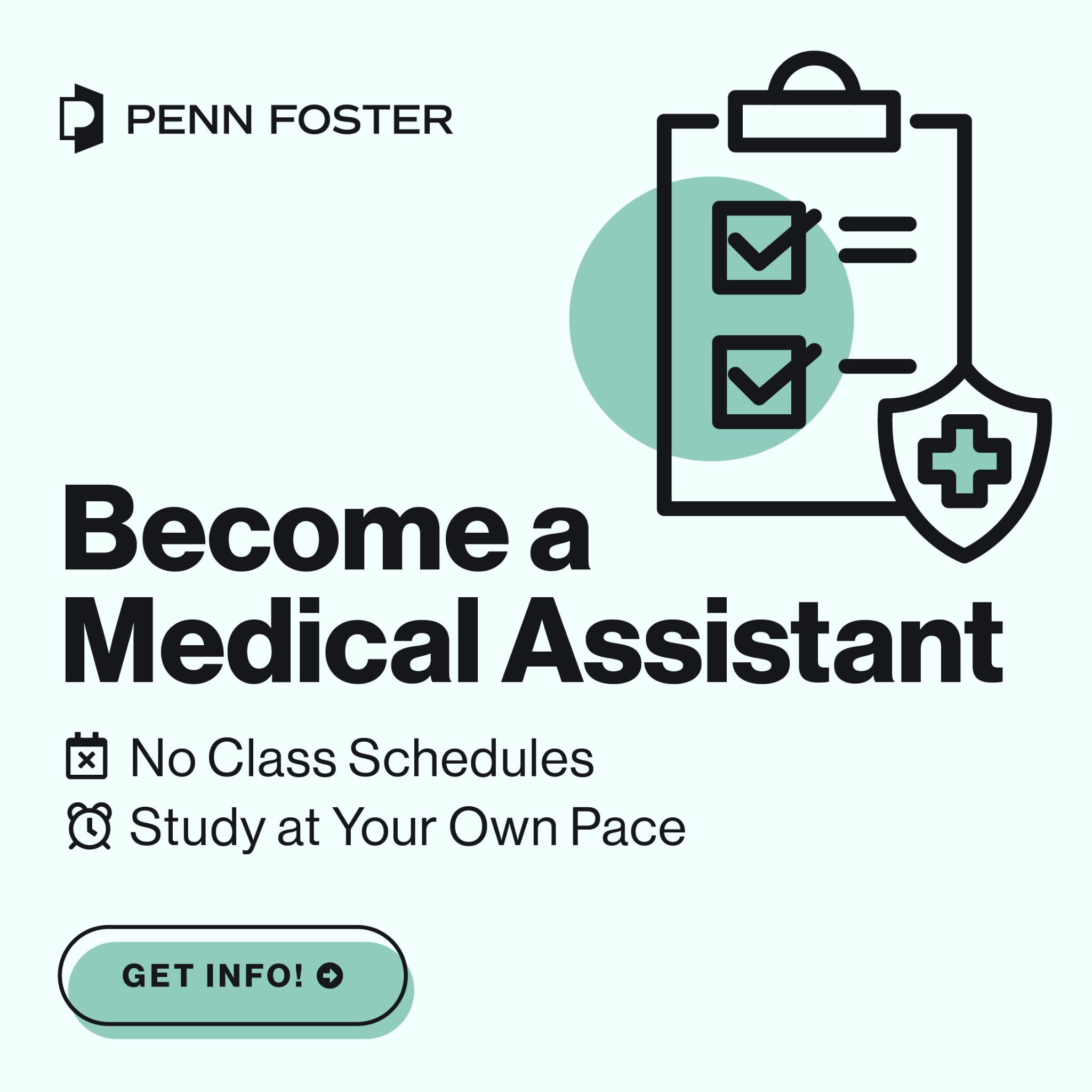Penn Foster Facebook ad: Medical Assistant Program